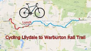preview picture of video 'Cycling Lilydale to Warburton Rail Trail'