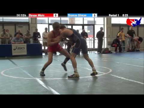 Stevan Micic vs. Thomas Gilman at 2013 Junior Nationals - FILA - FS
