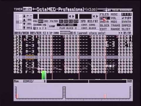 #57 ALL MUSIC. Amiga 1200 HD module.Octamed V3.0