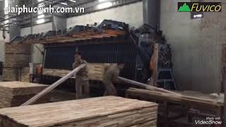 Máy ghép khối thủy lực 4 cánh