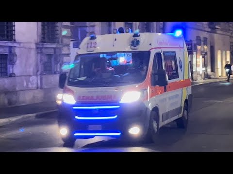 [WAIL] Fiat Ducato Misericordia Roma Sud in emergenza/ Italian Ambulance responding