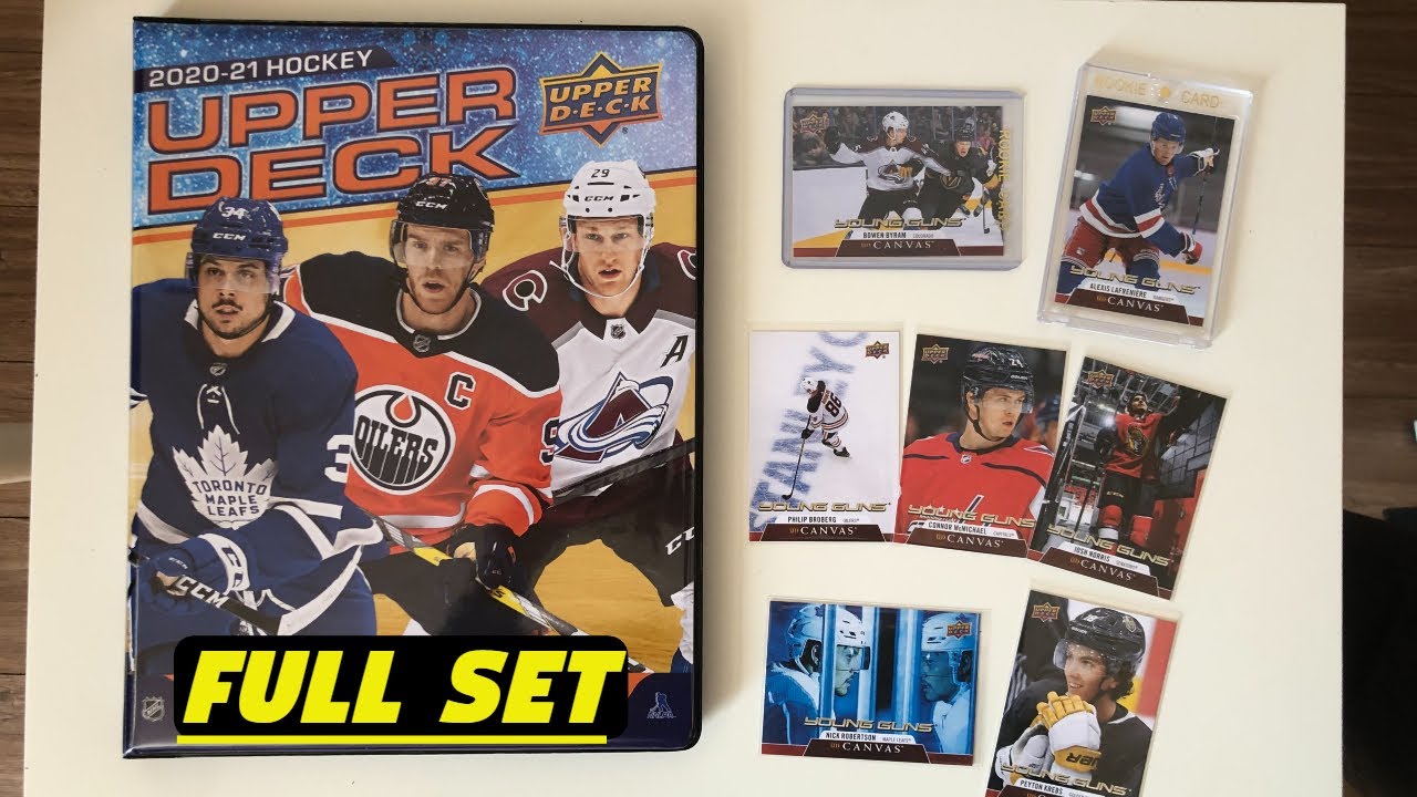 2020-21 Upper Deck Series 1 Full CANVAS Base & Young Guns Set 100% Complete! - Book Value $1,200+