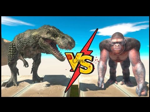 T-REX VS GORO THE GIANT  | Animal Revolt Battle Simulator