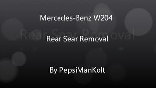 Mercedes-Benz C-Class W204 Rear Seat Removal
