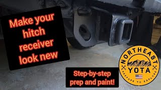 How to Prep and Paint a Rusty Hitch Receiver!