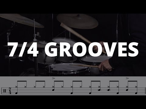 3 SIMPLE 7/4 Grooves That Will Get You Feeling Odd Time - Quick Drum Lesson