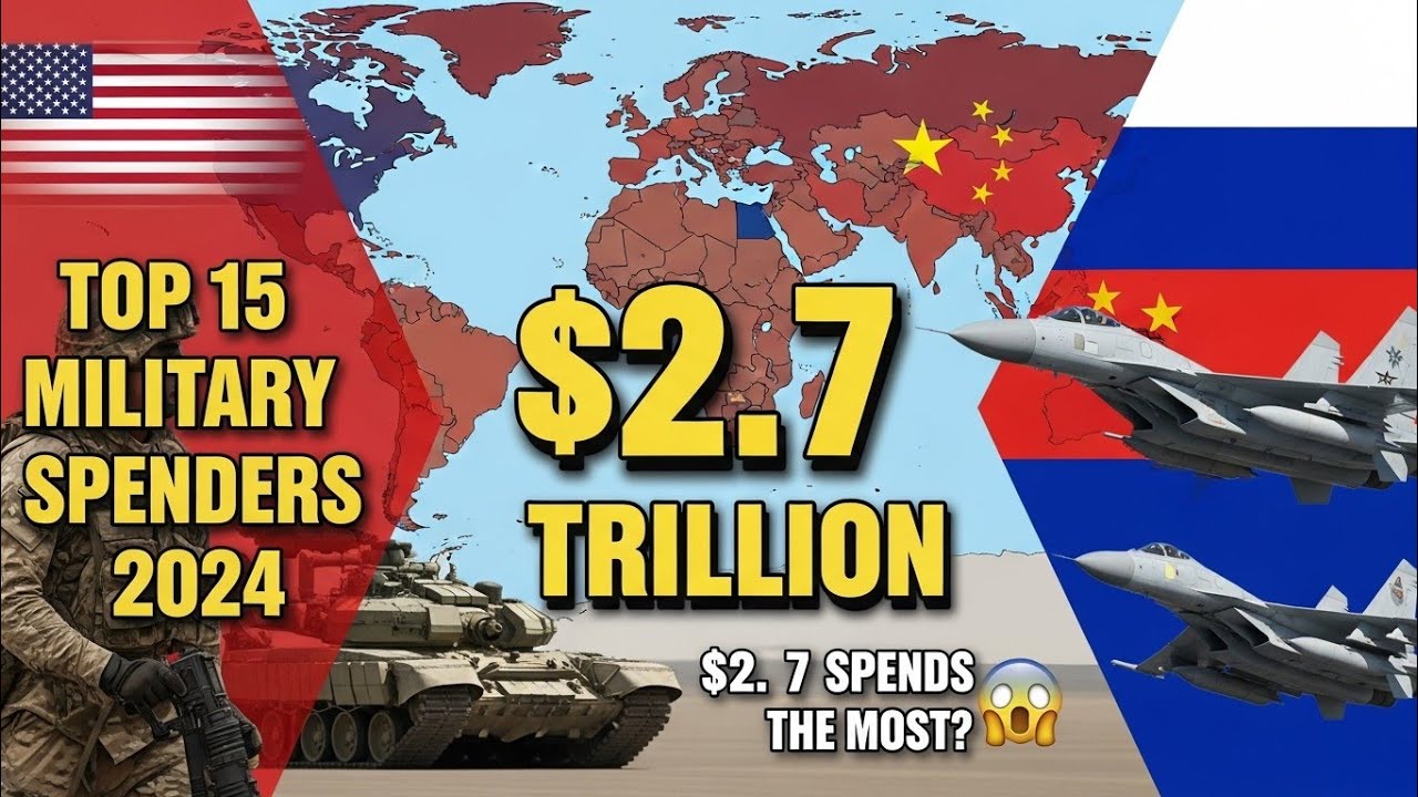 Top 15 Countries by Military Spending in 2024 | Global Defence Budget Report 