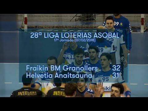 LIGA LOTERIAS ASOBAL J17 Fraikin BM Granollers - Helvetia Anaitasuna 32-31