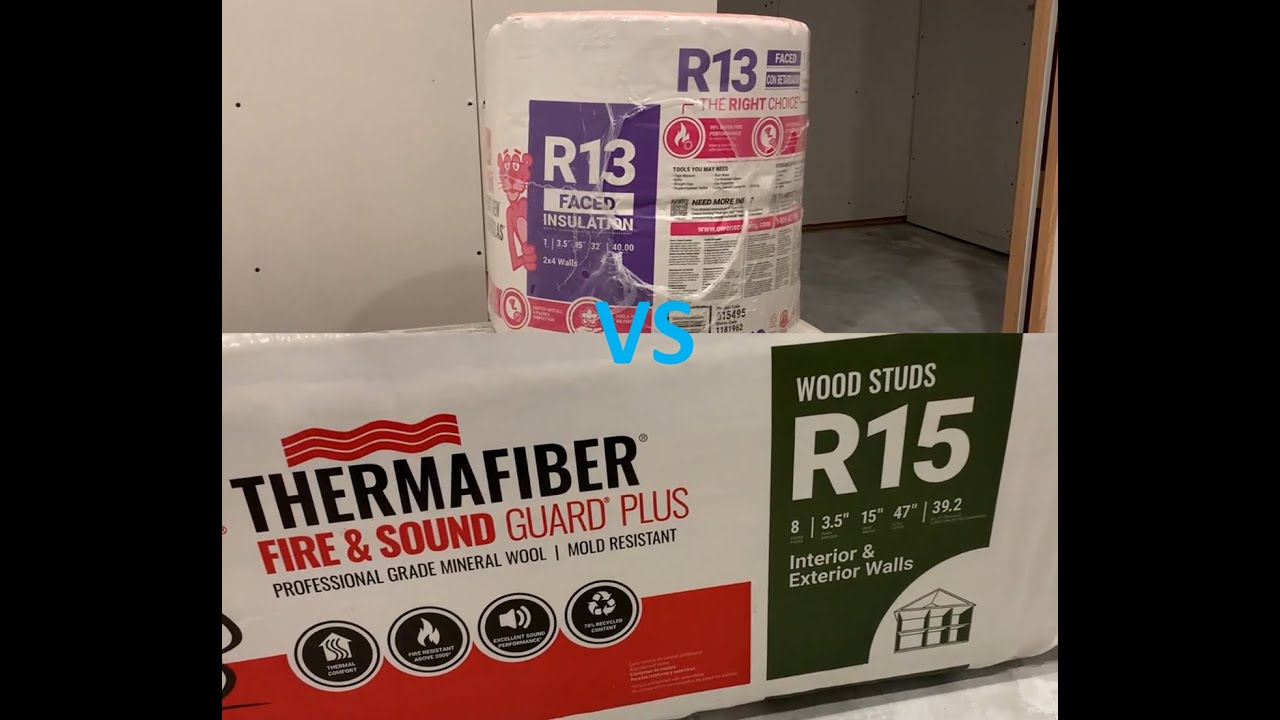 Comparing R13 Fiberglass to R15 Mineral Wool for Soundproofing Capability