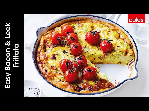 Easy Bacon & Leek Frittata