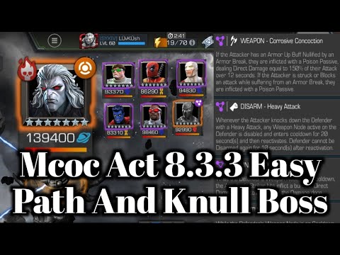 Mcoc Act 8.3.3 Easy Path And Knull Boss 🔥🤩