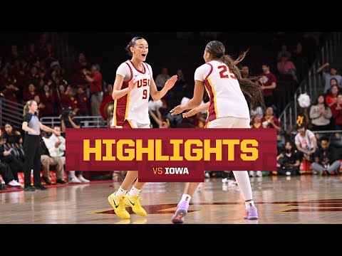 USC Women’s Basketball vs Iowa Highlights | Trojans win 81-69