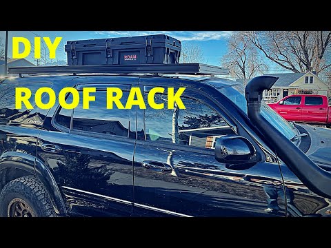 How To Build A Custom Roof Rack With Aluminum Extrusion on a budget    -Wasatch Moto Overland-