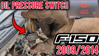 How to change the Oil Pressure Switch! (12th Gen F-150. 5.0, 3.5 Ecoboost, Lariat, King Ranch, FX4)
