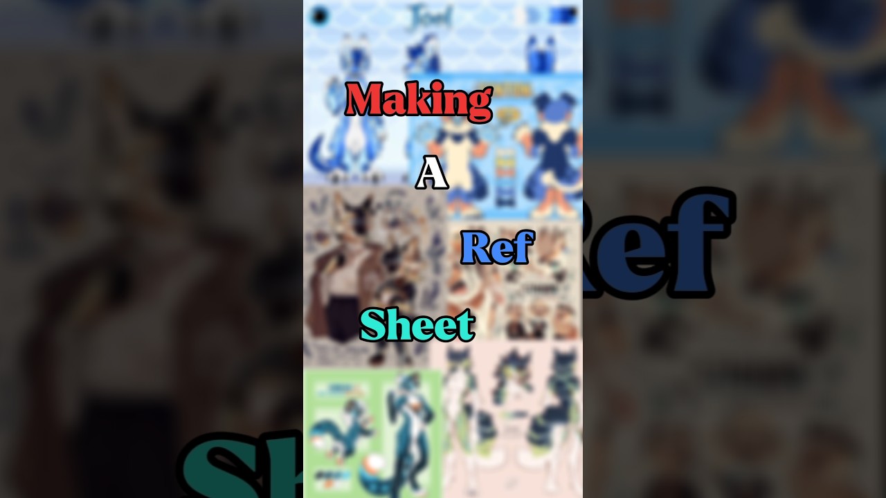 Making my ref sheet! #furry #fursuit #furries #furrypride #art #fursona