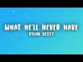 Dylan Scott What He Ll Never Have Lyrics