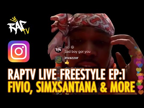 RapTV Live Freestyle Showcase EP:1 | Fivio Foreign Previews new music, Simxsantana Freestyles & More