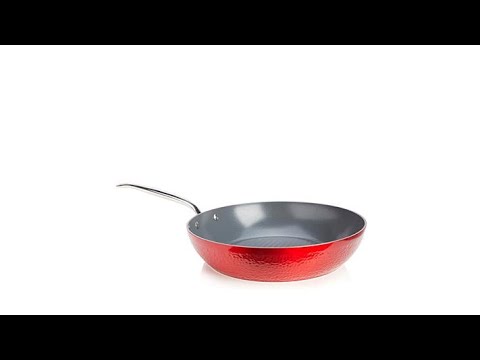 Simply Ming Elite Hammered Ceramic Nonstick 12" Grill Pan