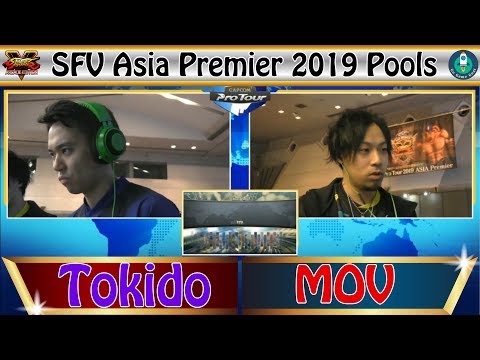 2019 TGS｜SFV Asia Premier - Pools to TOP 8｜ROHTO Z! Tokido (Akuma) vs GRPT MOV (Chun Li)