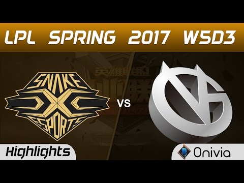 SS vs VG Highlights Game 1 LPL Spring 2017 W5D3  Snake vs Vici Gaming