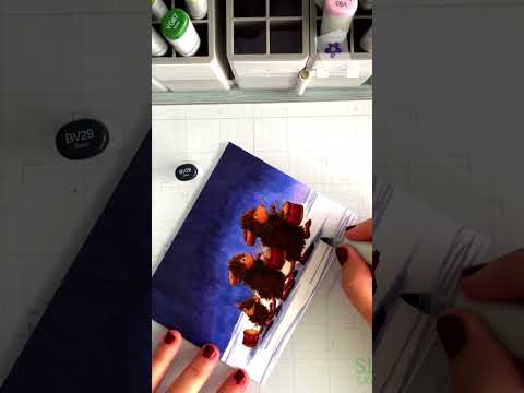 Copic Colored Christmas Cards