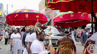 BLACK CULTURE: The ASHANTI KING Historic Visit To Memphis Festival, Beautiful Rich AFRICAN Culture.
