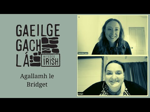 Gaeilge Gach lá le Bridget - Irish language learner