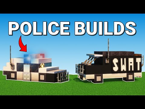 10+ POLICE Build Hacks in Minecraft