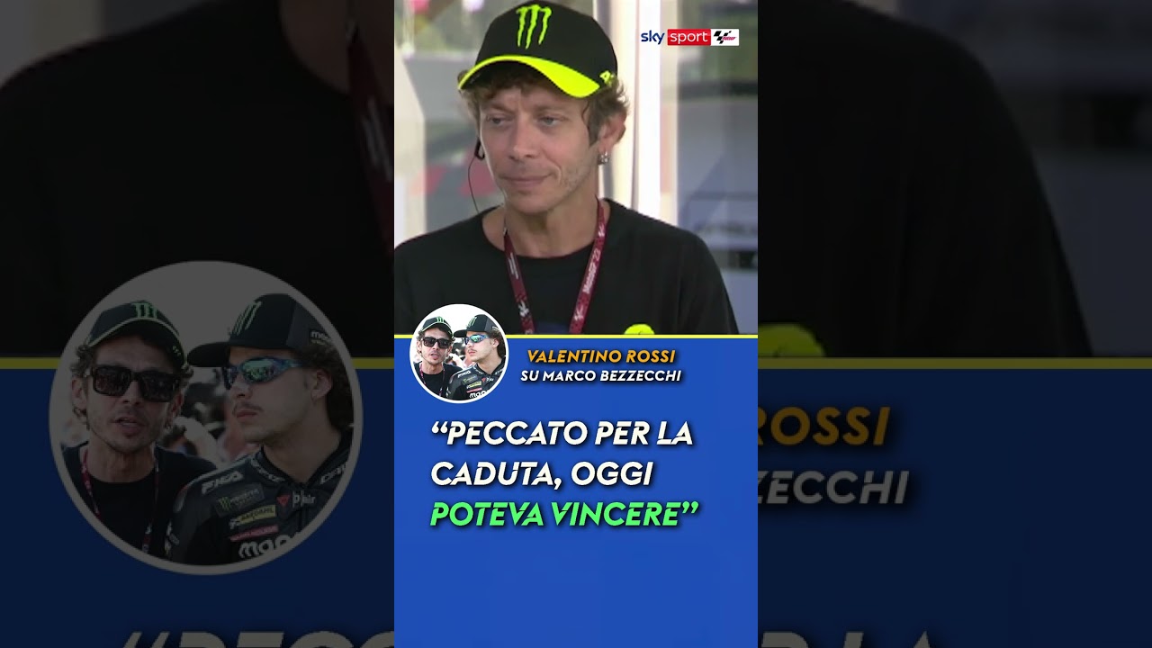 Valentino Rossi su Marco Bezzecchi: “Peccato per la caduta, oggi poteva vincere”