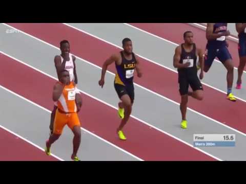 200m 19.98 Men's  Final SEC Outdoor Championships 2017