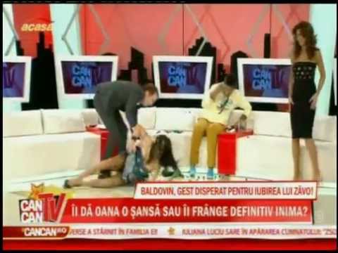Oana Zavavoranu cade in direct la Tv la Emisiunea CanCanTV