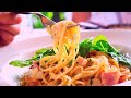 Spaghetti Carbonara With Sour Cream