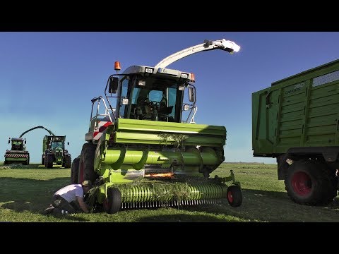 Grashäckseln 1. Schnitt 2016 mit Claas Jaguar 870