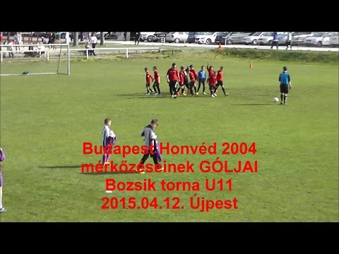 Budapest Honvéd 2004 mérkőzéseinek GÓLJAI Bozsik torna U11 2015.04.12. Újpest