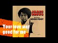JAMES BROWN - YOUR LOVE WAS GOOD FOR ME (1972)