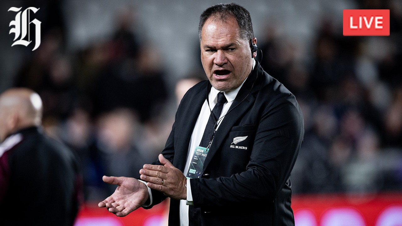 NZ Herald Live: All Blacks coach Dave Rennie speaks to media