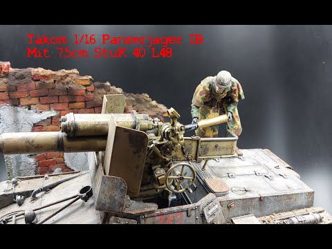 Takom  1/16 Panzerjager IB Mit 7,5cm  - Figure Painting