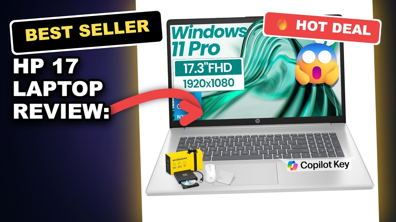 HP 17 Laptop Review: 8-Core i3, 32GB RAM, 1TB SSD for Business Use review video