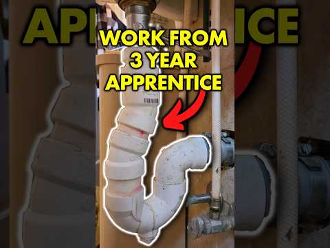 A 3rd year plumbing #apprentice did this?!