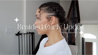 Perfect Summer Updo for Curly Hair | Ashley Bloomfield