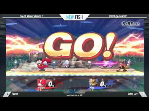 NEW FISH Smash 4 singles: Raptor (Yoshi) vs. Larry Lurr (Fox)