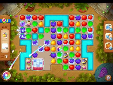 GardenScapes Level 3583 no boosters (18 moves)