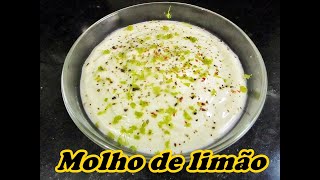 Molho de limão 🍋 para salada e churrasco - (pronto em 5 minutos)