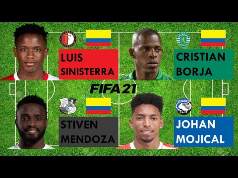 Colombia(LW)-FIFA21 compare | Luis Sinisterra vs Cristian Borja vs Stiven Mendoza vs Johan Mojical
