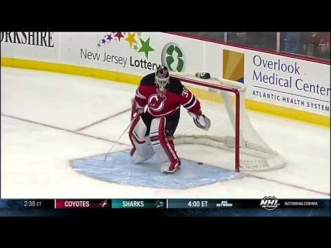 Martin Brodeur gets caught out of net Feb 9 2013 Pittsburgh Penguins vs NJ Devils NHL Hockey