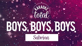 Boys Boys Boys - Sabrina - Karaoke con Coros