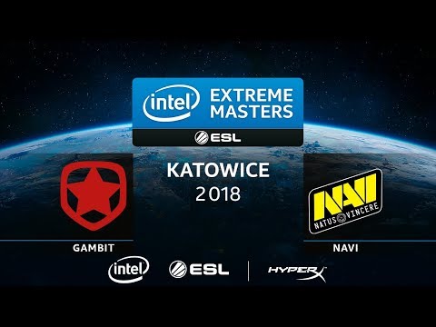 Gambit vs Na'Vi - IEM Katowice 2018 Closed Qualifier [03/04/2018]