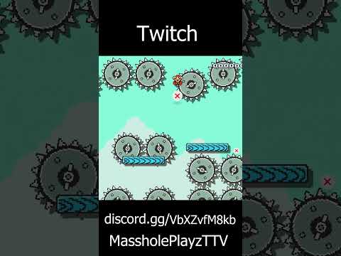 Super Mario Maker 2 Crazy Saw Spike Platform Jump Level