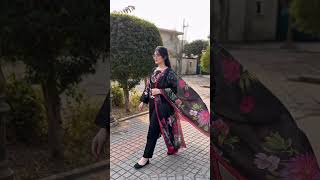 Black Embroidered Lawn Suit - Video 1