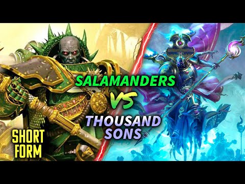 Salamanders vs Thousand Sons RBF72 #battlereport  #warhammer40k